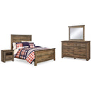 Signature Design by Ashley Trinell B446B78 6 pc Full Panel Bedroom Set IMAGE 1