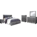 Signature Design by Ashley Lodanna B214B35 7 pc King Panel Storage Bedroom Set IMAGE 1