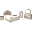 Signature Design by Ashley Realyn B743B37 8 pc King Upholstered Panel Bedroom Set IMAGE 1