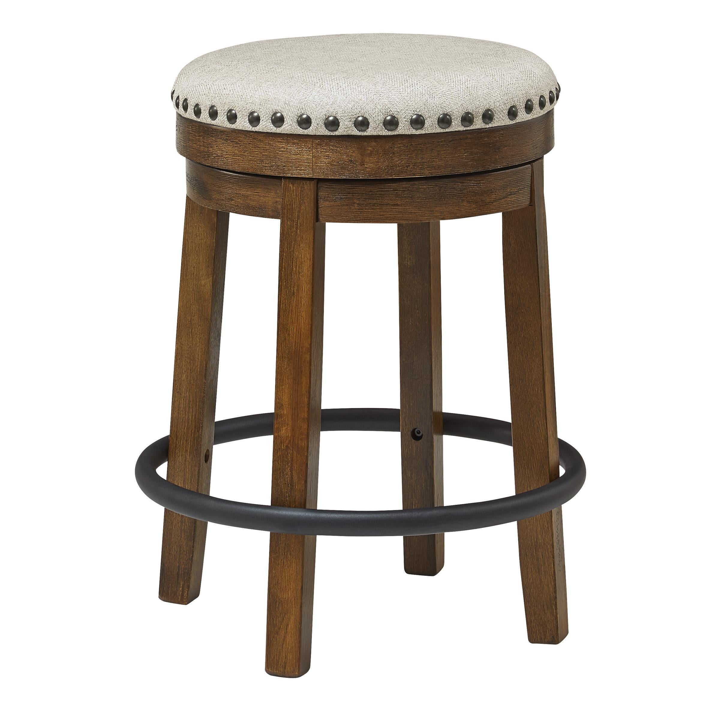 Signature Design by Ashley Valebeck D546-124 Upholstered Swivel Stool