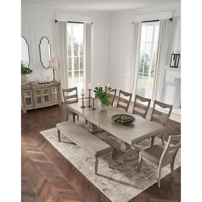 Signature Design by Ashley Lexorne Dining Table with Trestle Base D924-55B/D924-55T IMAGE 17