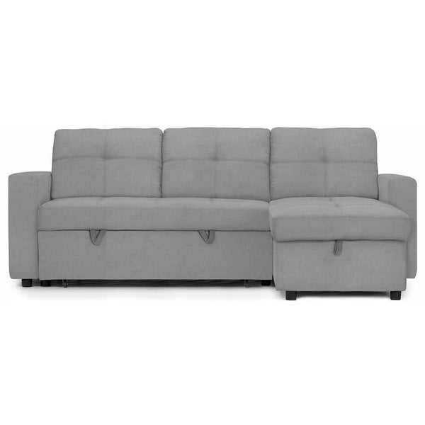 Monarch Fabric Sleeper Sectional 8A14GRY Sleeper Sectional - Grey IMAGE 1