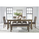 Signature Design by Ashley Urbinforte PCD592-35 Dining Room Butterfly Extension Table IMAGE 8