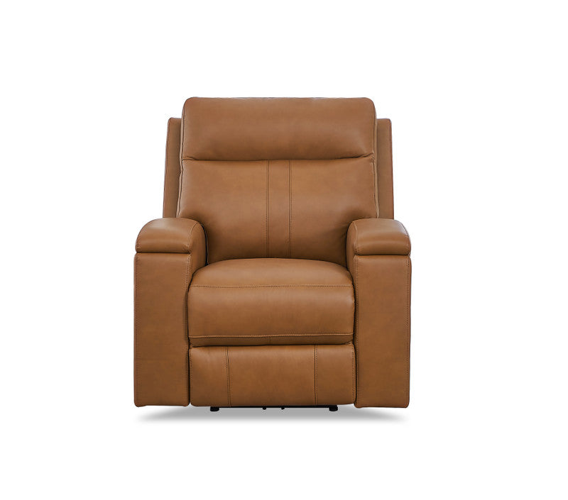 Amax Leather Sullivan Power Leather Recliner 7076W-10P2Z Cognac