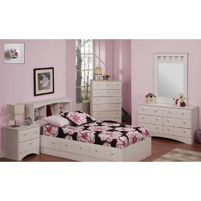 Girls white nightstand online