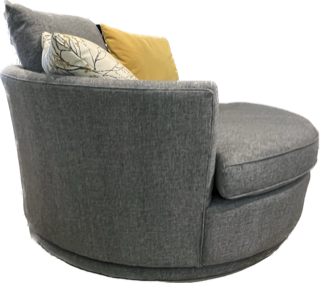 Decor-Rest Furniture Swivel Fabric Chair 2991-SW59 59" Swivel Chair