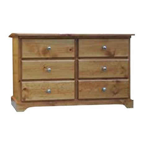 Mako Wood Furniture Polo 6-Drawer Dresser 800-6000-30 IMAGE 1
