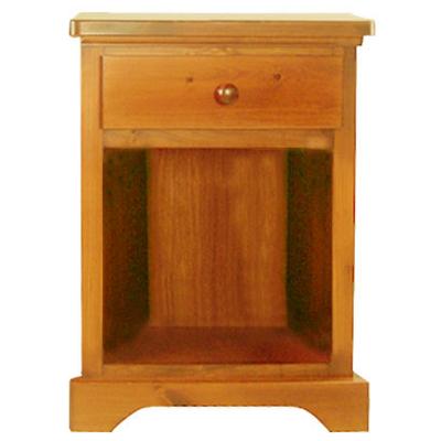 Mako Wood Furniture Polo 1-Drawer Nightstand 800-60-DC-MINI IMAGE 1