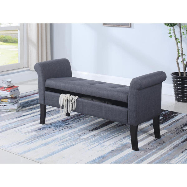 IFDC Home Decor Benches IF 668-DGR IMAGE 1