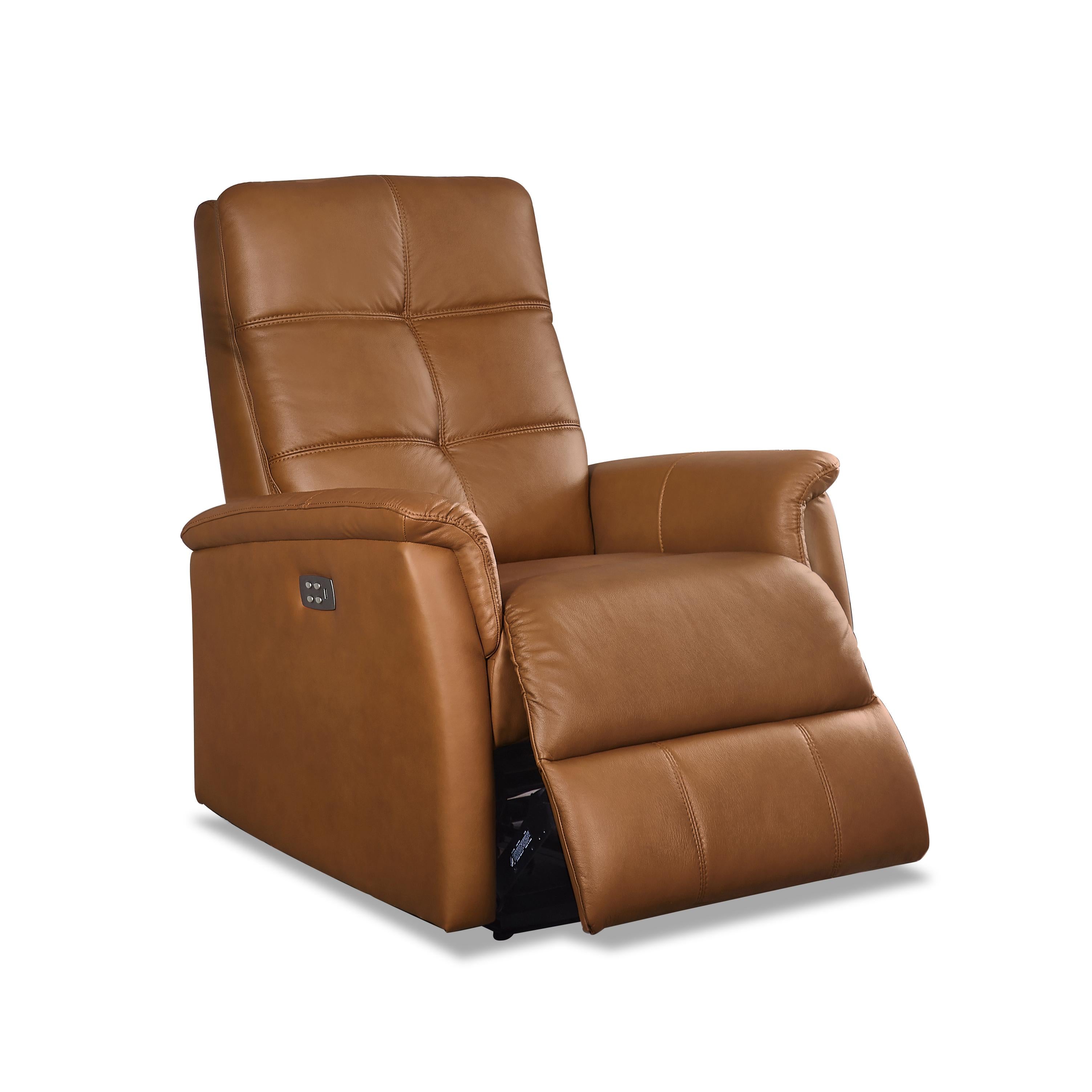 Amax Leather Benson Power Leather Recliner 6673W-10P2-2523