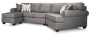 Decor-Rest Furniture Fabric 2 pc Sectional 2006 2pc Sectional Cudler