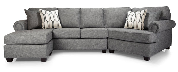 Decor-Rest Furniture Fabric 2 pc Sectional 2006 2pc Sectional Cudler