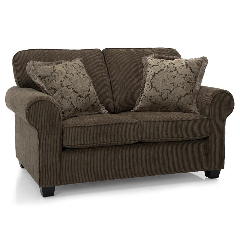 Decor-Rest Furniture Stationary Fabric Loveseat 2179-L IMAGE 1