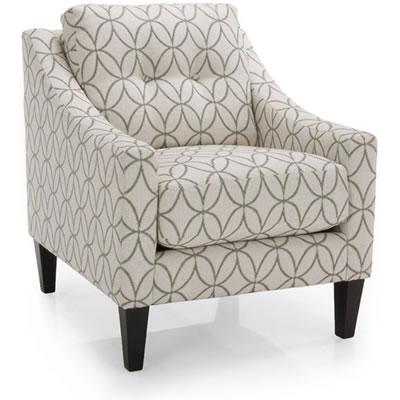  Decor-Rest Furniture Newark Stationary Fabric Accent Chair Newark 2467-AC-BACK IMAGE 1
