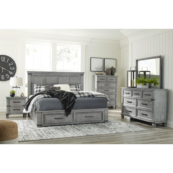Signature Design by Ashley Russelyn B772 8 pc King Panel Storage Bedroom Set IMAGE 1