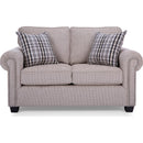  Decor-Rest Furniture Stationary Fabric Loveseat 2003 Loveseat IMAGE 2