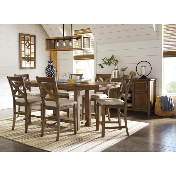 Signature Design by Ashley Moriville D631D1 5 pc Counter Height Dining Set IMAGE 1