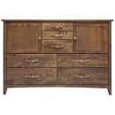  Mako Wood Furniture Saffron M-8700 7 pc Queen Bedroom Set IMAGE 4