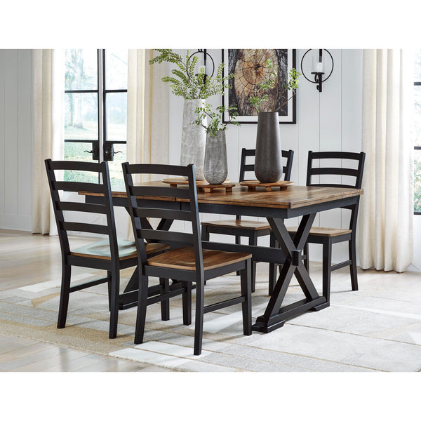 Signature Design by Ashley Wildenauer D634 5 pc Dining Set IMAGE 1