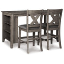 Signature Design by Ashley Caitbrook D388D5 3 pc Counter Height Dining Set IMAGE 2