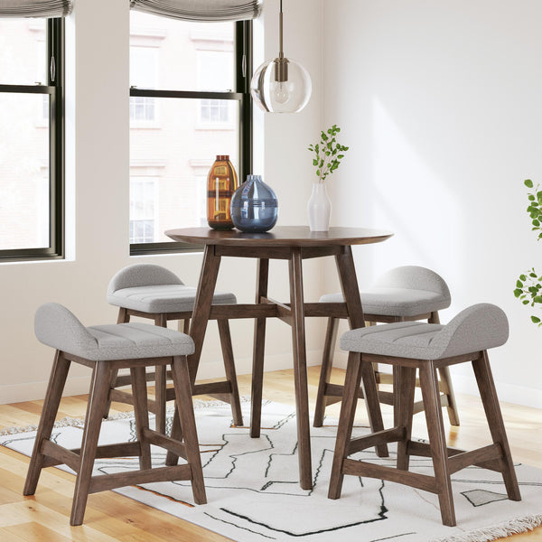 Signature Design by Ashley Lyncott D615D6 5 pc Counter Height Dining Set IMAGE 1