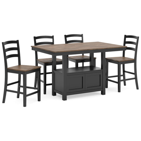 Signature Design by Ashley Wildenauer D634D3 5 pc Counter Height Dining Set IMAGE 1