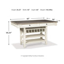 Signature Design by Ashley Bolanburg D647D21 6 pc Counter Height Dining Set IMAGE 17