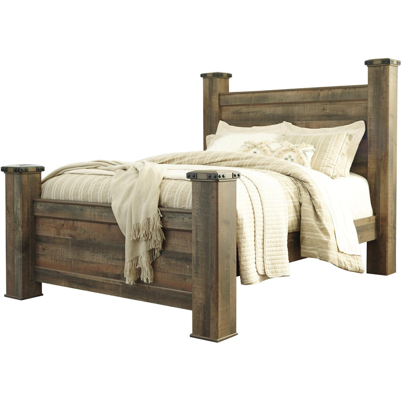  Signature Design by Ashley Trinell B446B76 6 pc Queen Poster Bedroom Set IMAGE 2