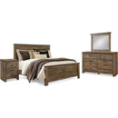  Signature Design by Ashley Trinell B446B88 6 pc Queen Panel Bedroom Set IMAGE 1