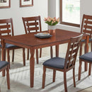  Minhas Furniture Leo 7 pc Dining Set - Espresso IMAGE 2