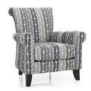  Decor-Rest Furniture Stationary Fabric Accent Chair 2470 Accent Chair (Oreo) IMAGE 1