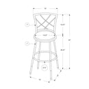  Monarch Pub Height Stool I 2377 IMAGE 5
