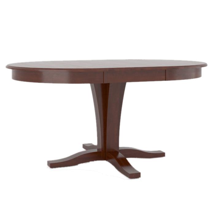  Canadel Round Gourmet Dining Table with Pedestal Base TRN042422727MVRB1/BAS01002NA27MVR IMAGE 1