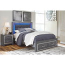  Signature Design by Ashley Lodanna Queen Panel Bed with Storage B214-57/B214-54S/B214-96 IMAGE 2