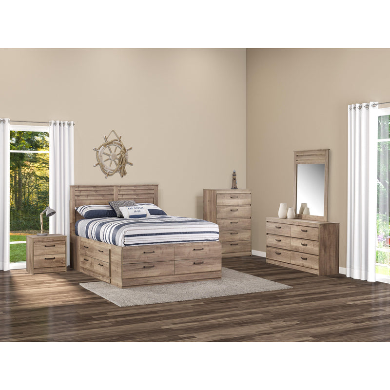 Dynamic Furniture Sahara Queen Panel Bed with Storage 448-613/448-423/448-433/448-440/448-440 IMAGE 2