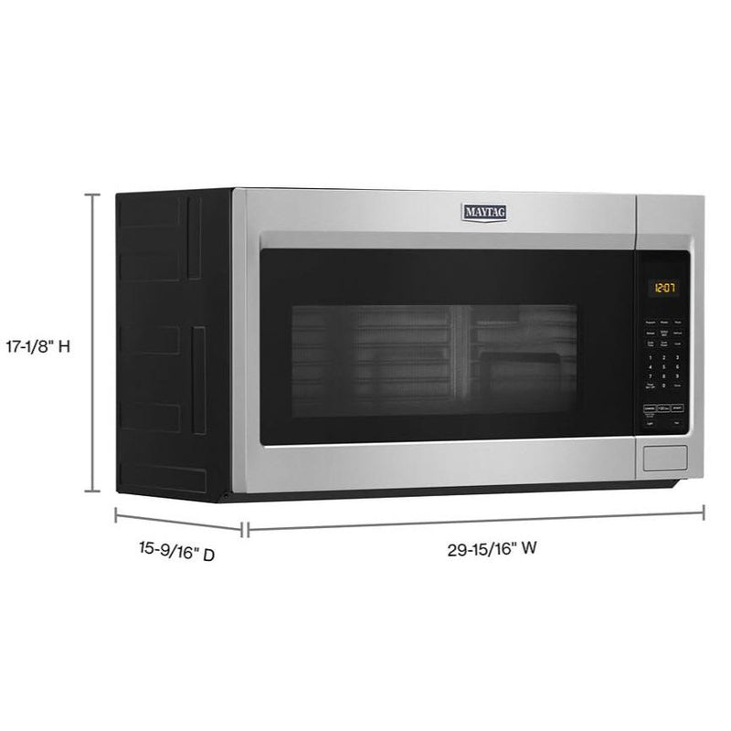 Maytag 30-inch, 1.7 cu.ft. Over-the-Range Microwave Oven with Stainless Steel Interior YMMV1175JZ IMAGE 9