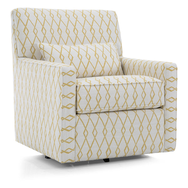 Decor-Rest Furniture Kingston Swivel Fabric Accent Chair Kingston 7543 Swivel Accent Chair IMAGE 1