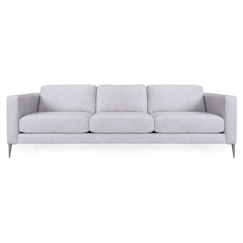 Decor-Rest Furniture Stationary Leather Sofa 3795-01 Sofa IMAGE 1