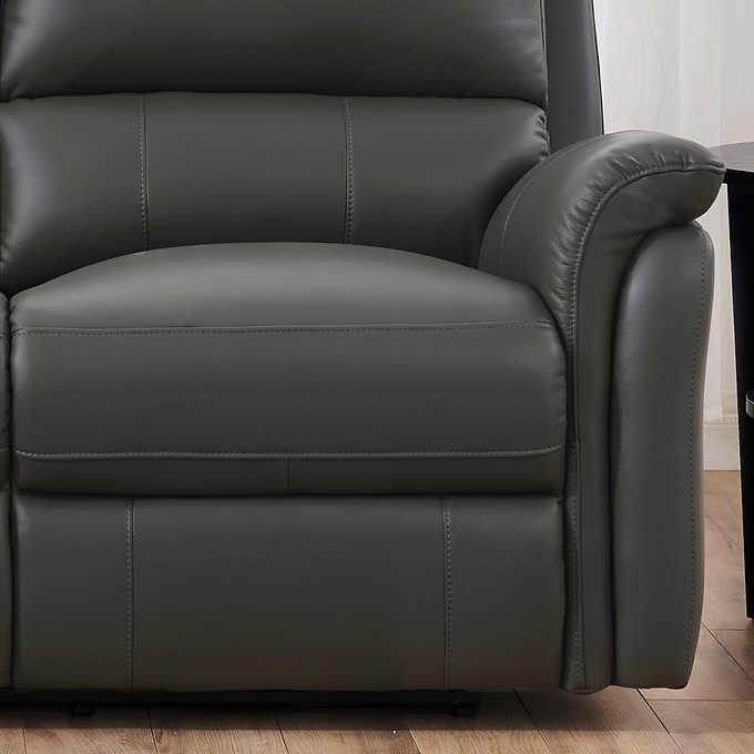 Amax Leather Tyler 6829-20P-2516 Power Reclining Loveseat - Bedford Slate IMAGE 4