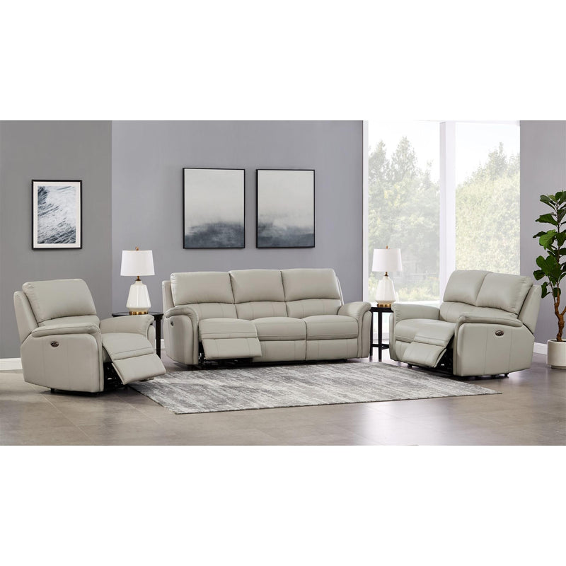 Amax Leather Tyler 6829-20P-2515 Power Reclining Loveseat - Bedford Ice IMAGE 2