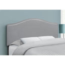  Monarch I 6011F Full Headboard - Grey Leather-Look IMAGE 2