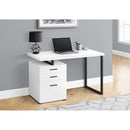  Monarch I 7646 Computer Desk - White/Black Metal IMAGE 10