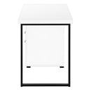  Monarch I 7646 Computer Desk - White/Black Metal IMAGE 3