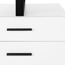 Monarch I 7646 Computer Desk - White/Black Metal IMAGE 7