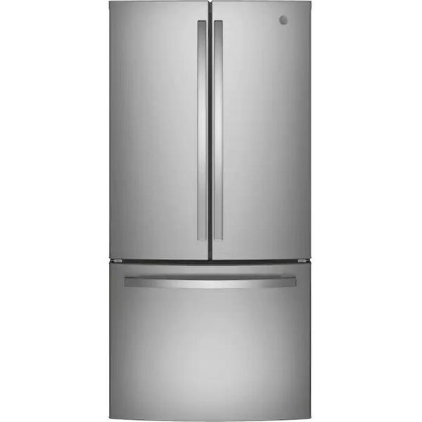  GE 33-inch, 24.8 cu. ft. French 3-Door Refrigerator with Internal Water Dispenser GNE25JYKFS IMAGE 1