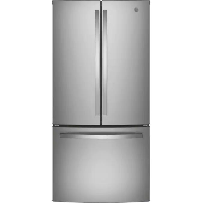  GE 33-inch, 24.8 cu. ft. French 3-Door Refrigerator with Internal Water Dispenser GNE25JYKFS IMAGE 1