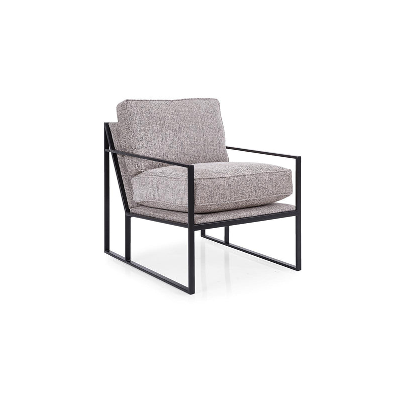  Decor-Rest Furniture 2782-C Chair - Rico Grey IMAGE 2