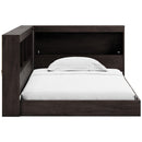 Signature Design by Ashley Piperton EB5514B1 Twin Bookcase Storage Bed IMAGE 2