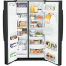  GE 36-inch, 25.3 cu. ft. Side-by-Side Refrigerator with Water and Ice Dispenser GSS25GGPBB IMAGE 3