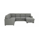  Primo International Morandi 4 pc Sleeper Sectional - Solis Dark Grey IMAGE 1